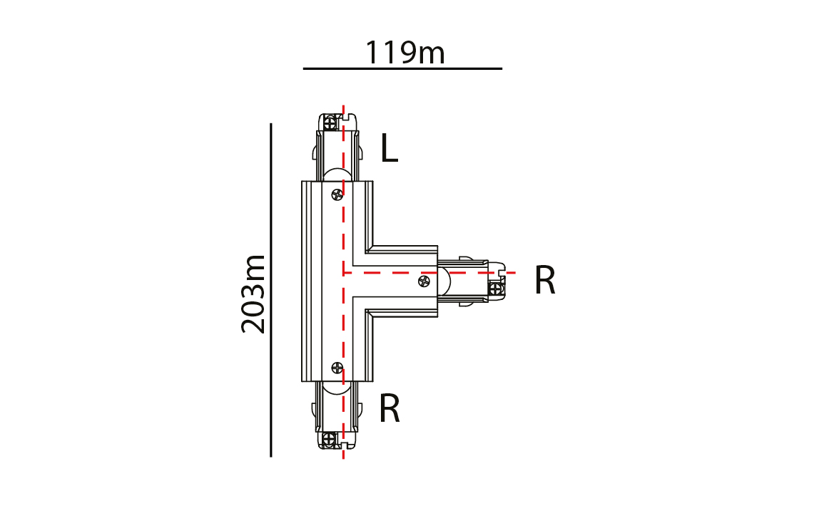 Sg Armaturen Products Shopline Dali White T Connector Left L